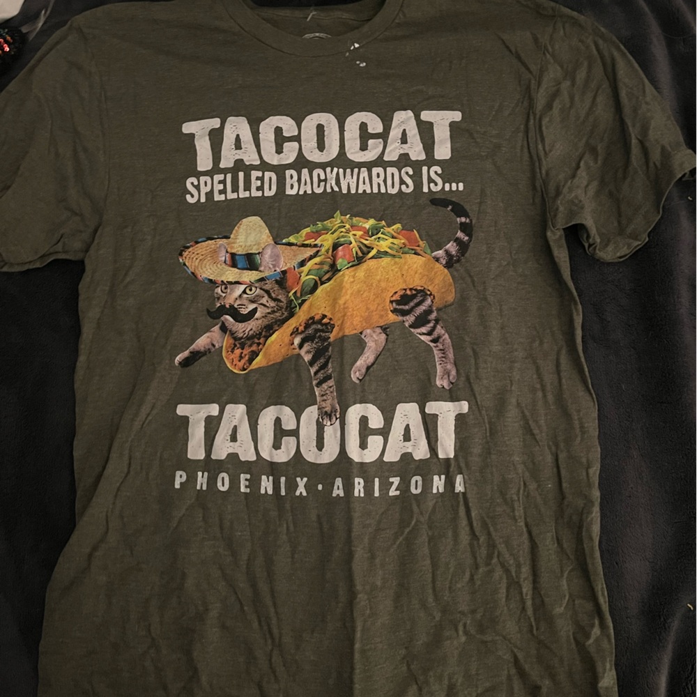 Green Tacocat Graphic T-Shirt
